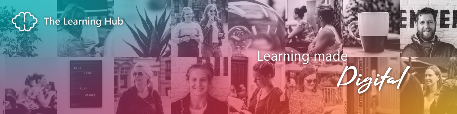 Gradient banner LinkedIn